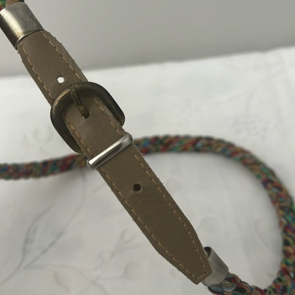 Vintage belt multicolor braided - Picture 2 of 6